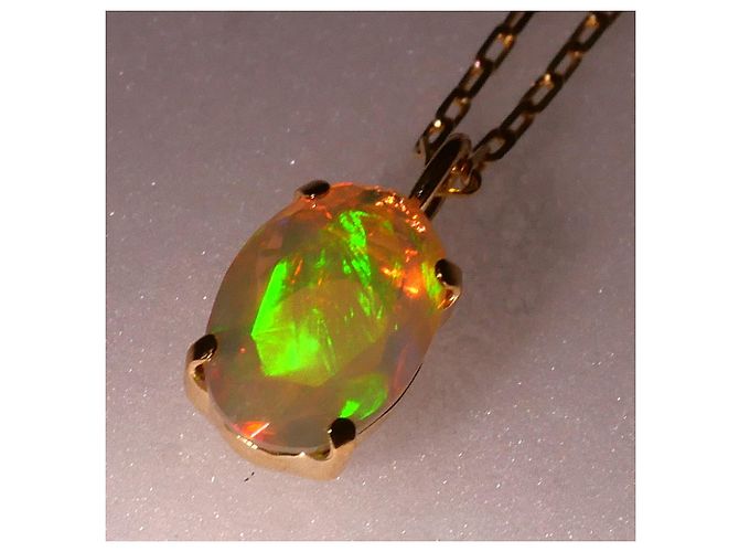 Autre Marque Collana in oro giallo 18K con opale - vista 2
