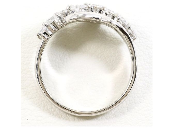 Autre Marque PT900 Platinring mit Diamant - Ansicht 3