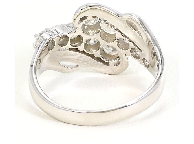 Autre Marque PT900 Platinring mit Diamant - Ansicht 4