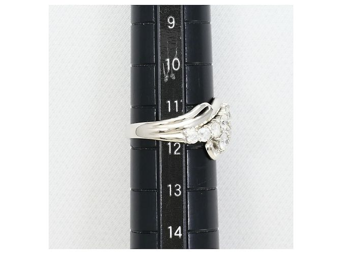 Autre Marque PT900 Platinring mit Diamant - Ansicht 6