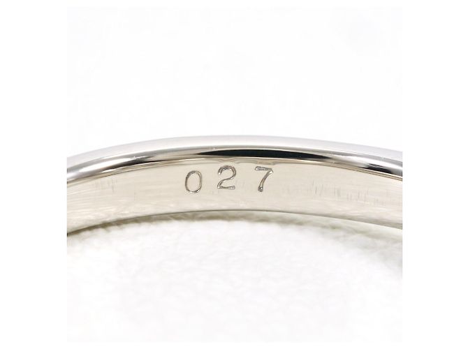 Autre Marque PT900 Platin-Ehering mit Diamant - Ansicht 5