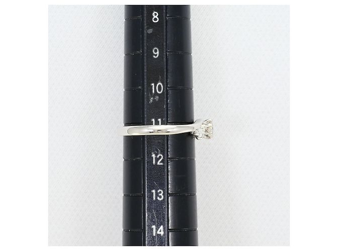 Autre Marque PT900 Platin-Ehering mit Diamant - Ansicht 6