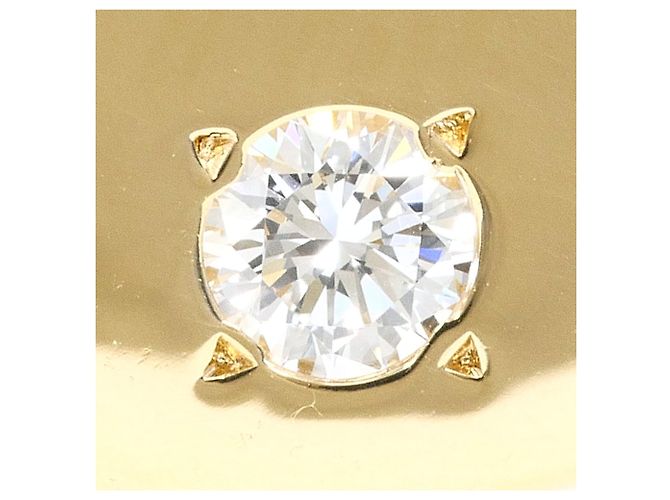 Autre Marque 10K Gelbgold-Ring mit Diamant - Ansicht 2