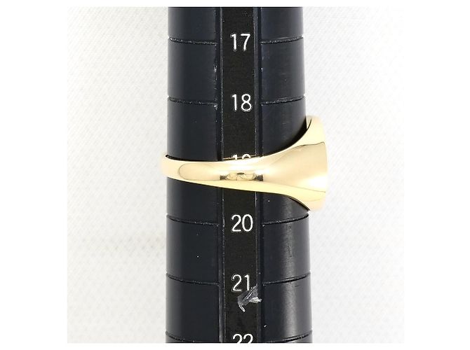 Autre Marque 10K Gelbgold-Ring mit Diamant - Ansicht 6