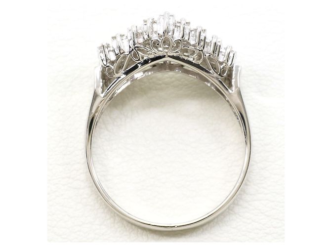 Autre Marque Platin-Diamant-Bandring - Ansicht 3
