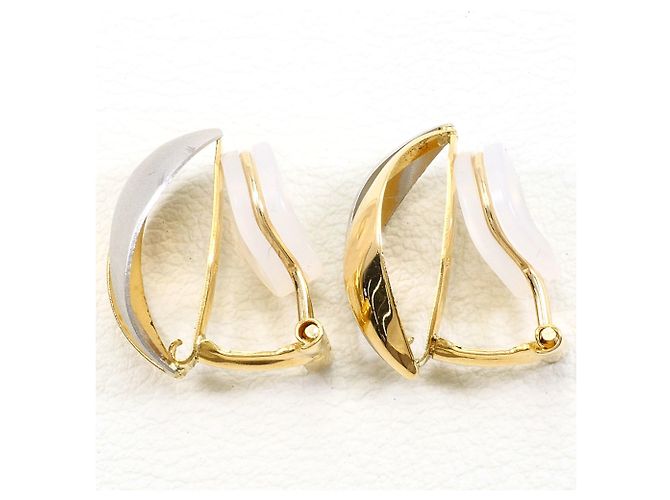 Autre Marque Orecchini a clip in platino PT900 e oro giallo 18K - vista 2