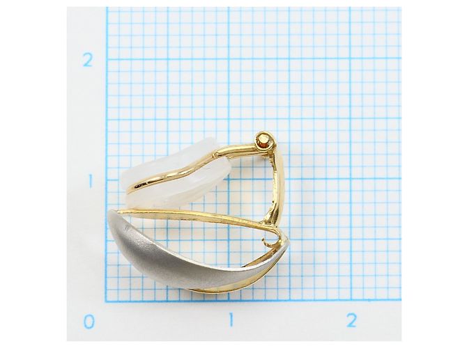 Autre Marque Orecchini a clip in platino PT900 e oro giallo 18K - vista 3