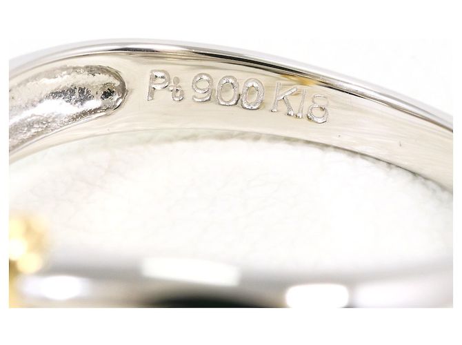 Autre Marque Anello fede in platino PT900 e oro giallo 18K - vista 4