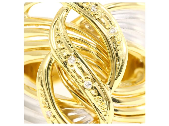 Autre Marque Anello fede in platino PT900 e oro giallo 18K - vista 2
