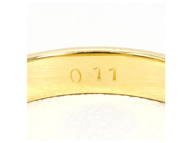 Autre Marque Ehering aus Platin und Gelbgold mit Diamant - Ansicht 6