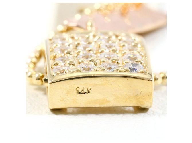Autre Marque Collana in oro 14K con zirconia - vista 4