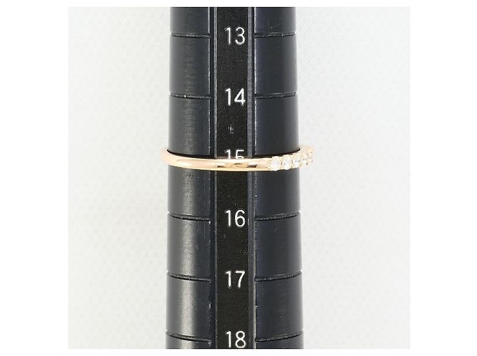 Autre Marque Ehering aus 18K Roségold mit Diamant - Ansicht 5