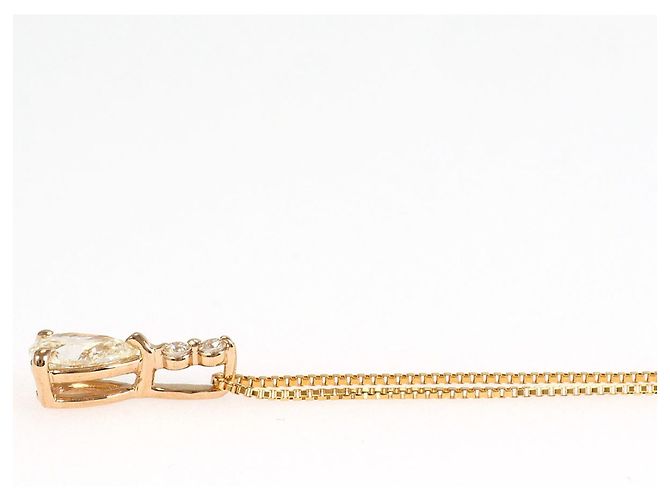 Autre Marque Collana in oro rosa 18K con diamante giallo - vista 2