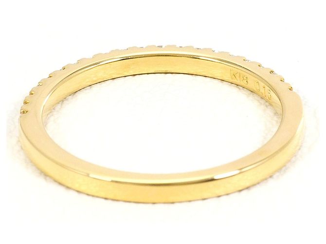 Autre Marque Ringband aus 18K Gelbgold mit Diamant - Ansicht 3