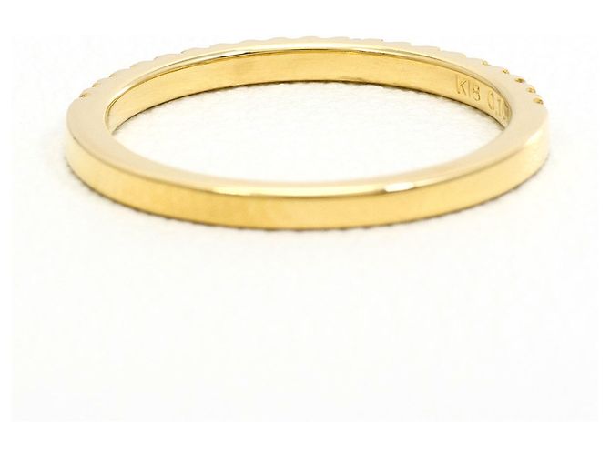 Autre Marque Ehering aus 18K Gelbgold mit Diamant - Ansicht 3