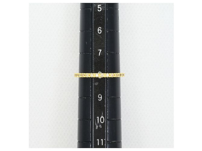 Autre Marque Ehering aus 18K Gelbgold mit Diamant - Ansicht 5