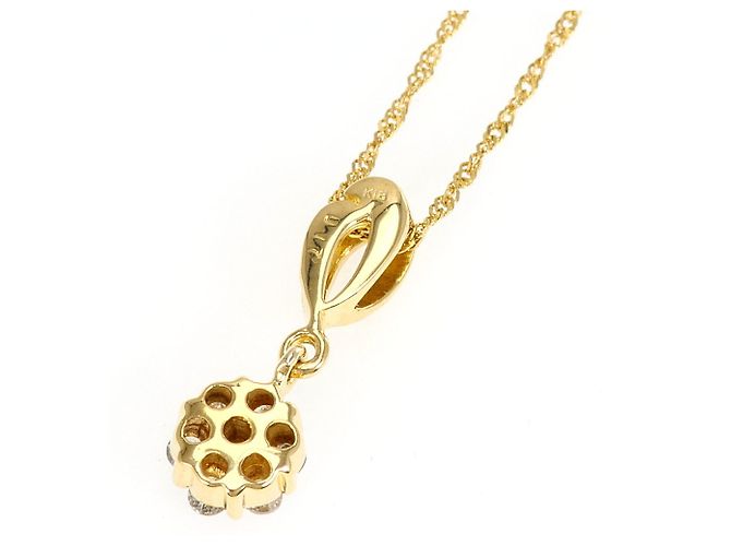 Autre Marque Collana in oro giallo 18K con diamante - vista 3