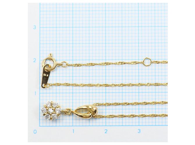 Autre Marque Collana in oro giallo 18K con diamante - vista 4