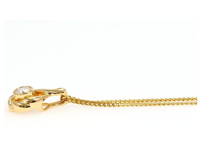 Autre Marque Collana in oro giallo 18K con diamante - vista 2