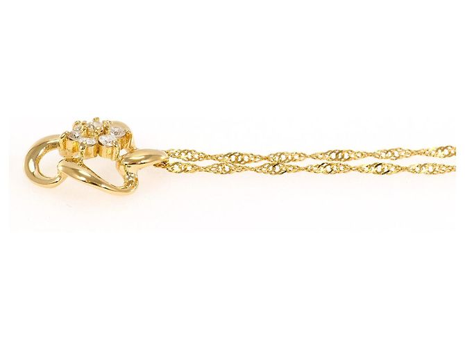 Autre Marque Collana in oro giallo 18K con diamante - vista 2