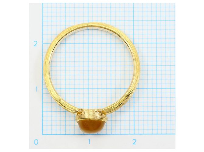 Autre Marque Anello a fascia in oro giallo 18K con quarzo - vista 5