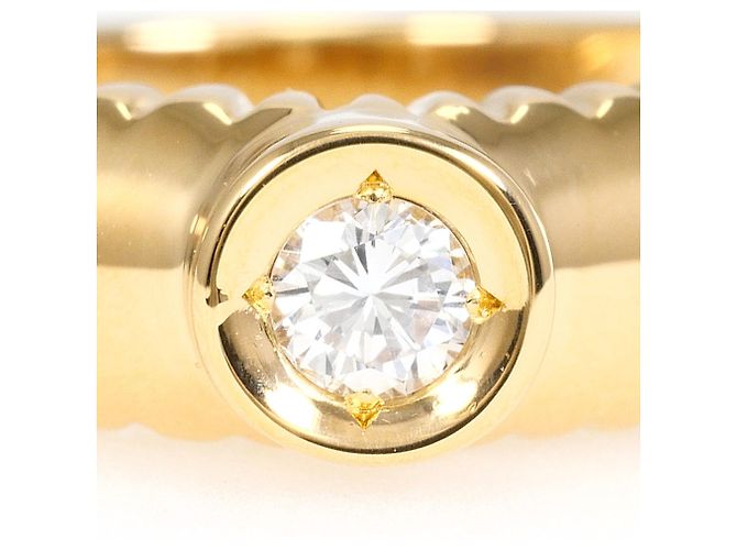 Autre Marque 18K Gelbgold Ring mit Diamant - Ansicht 2