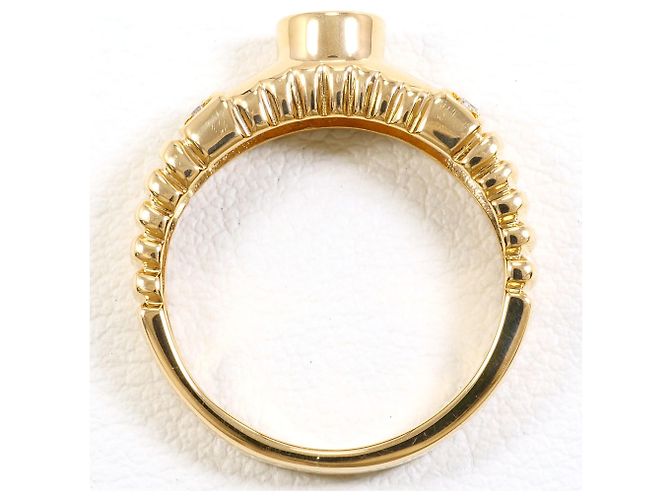 Autre Marque 18K Gelbgold Ring mit Diamant - Ansicht 3