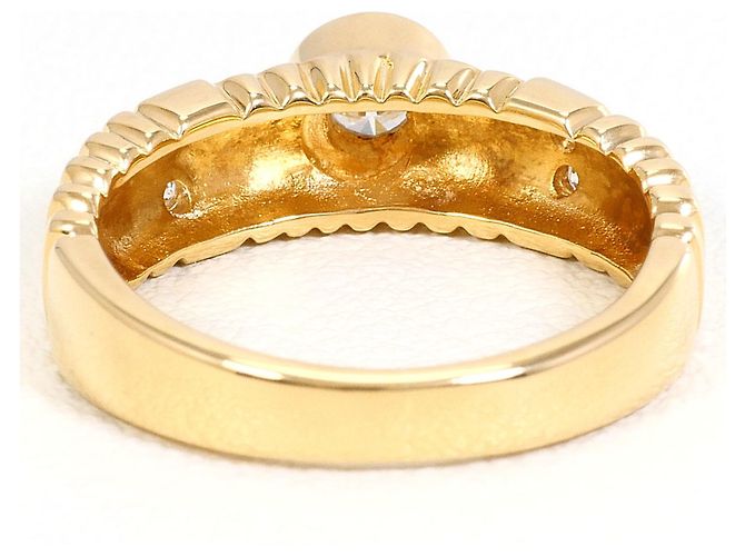 Autre Marque 18K Gelbgold Ring mit Diamant - Ansicht 4