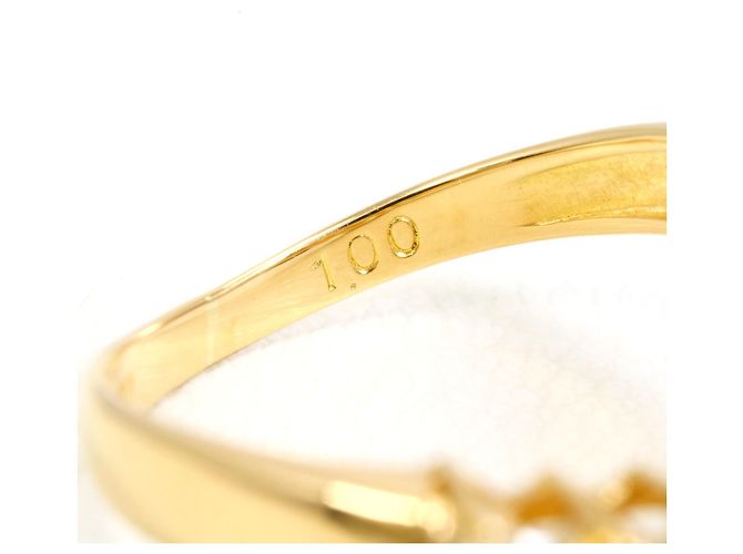 Autre Marque Ringband aus 18K Gelbgold mit 1.00ct Diamant - Ansicht 6