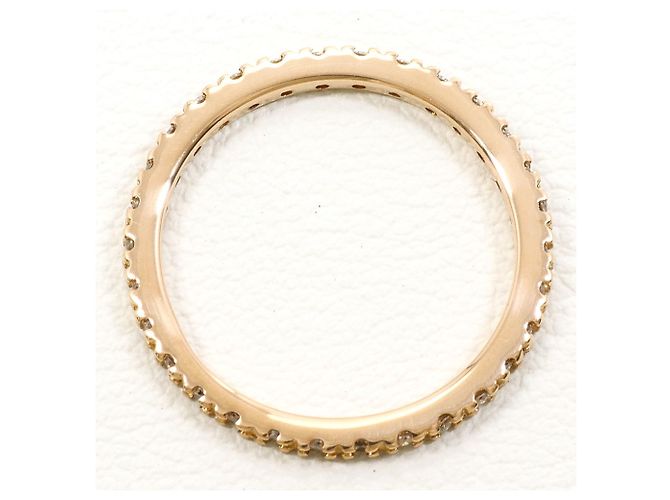 Autre Marque Ehering aus 18K Roségold mit braunem Diamanten - Ansicht 2