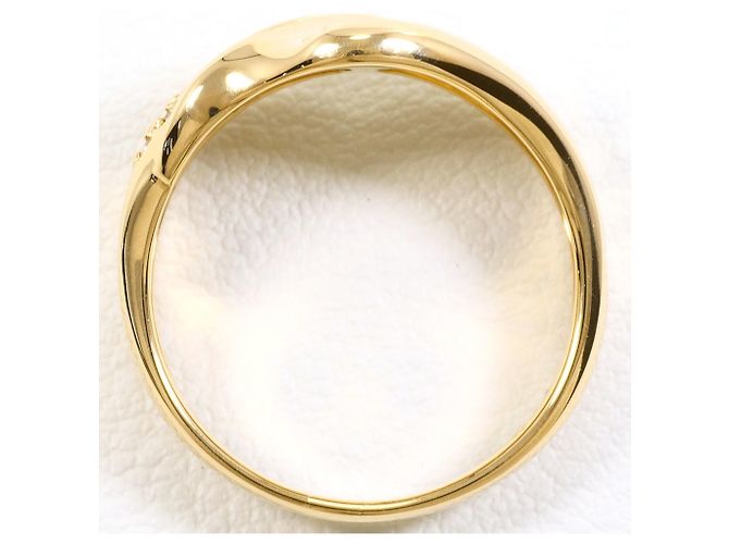 Autre Marque Anello fede in oro giallo 18K e diamanti - vista 3