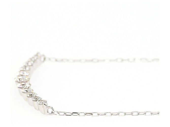 Autre Marque Collana in oro bianco 18K con diamante - vista 2