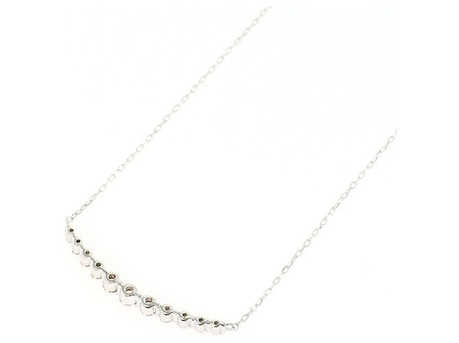 Autre Marque Collana in oro bianco 18K con diamante - vista 3