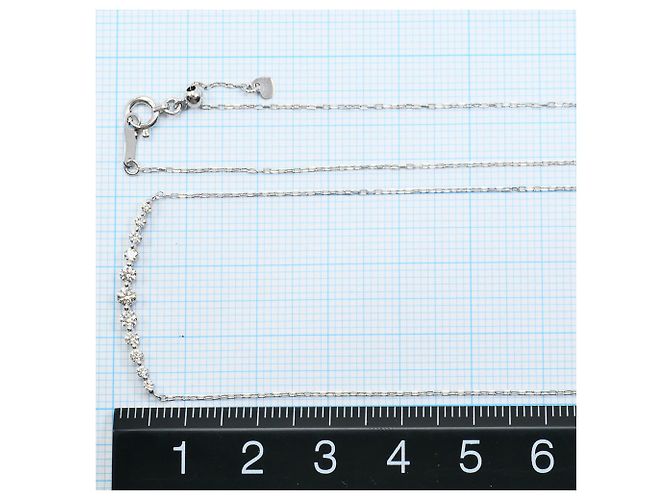 Autre Marque Collana in oro bianco 18K con diamante - vista 4