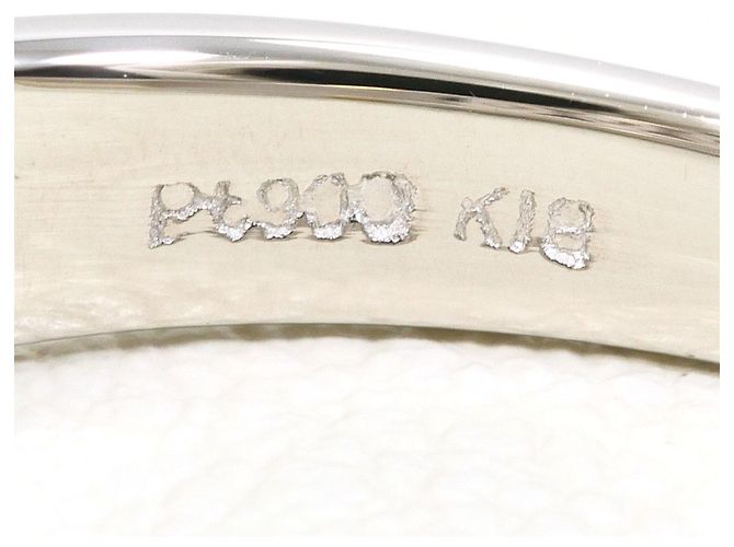 Autre Marque Ehering aus Platin und Gelbgold mit Diamant - Ansicht 5