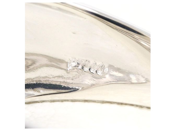 Autre Marque Platin-Bandring mit Diamant - Ansicht 5
