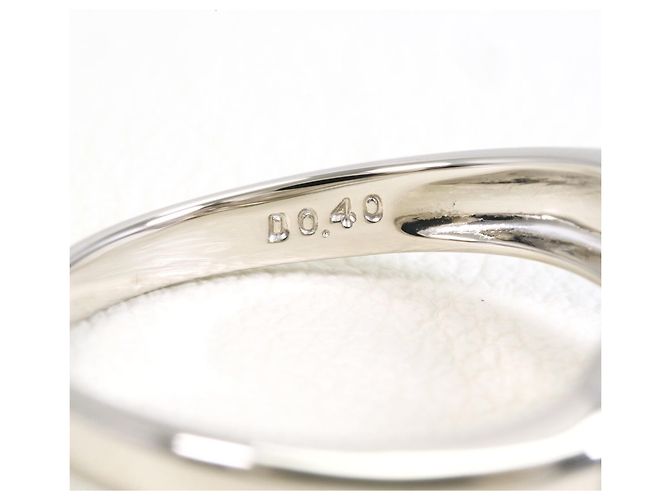 Autre Marque PT900 Platin-Ehering mit Diamant - Ansicht 5