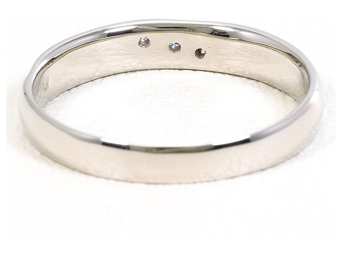 Autre Marque PT900 Platin-Bandring mit rosa Diamant - Ansicht 3