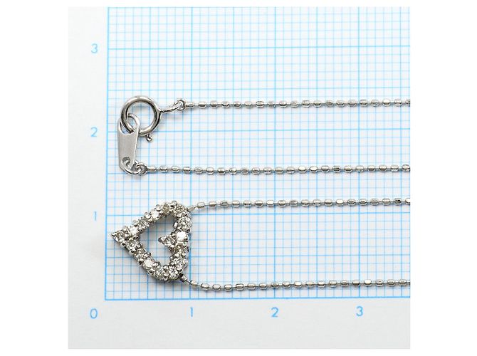 Autre Marque Collana in oro bianco 18K e diamanti - vista 4