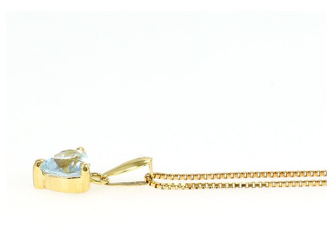 Autre Marque Collana in oro giallo 18K con acquamarina - vista 2