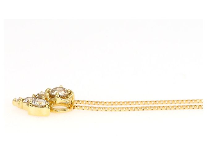 Autre Marque Collana in oro giallo 18K con diamante brown - vista 2