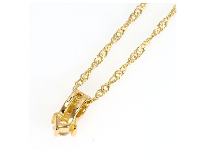 Autre Marque Collana in oro giallo 18K con zirconia cubica - vista 3