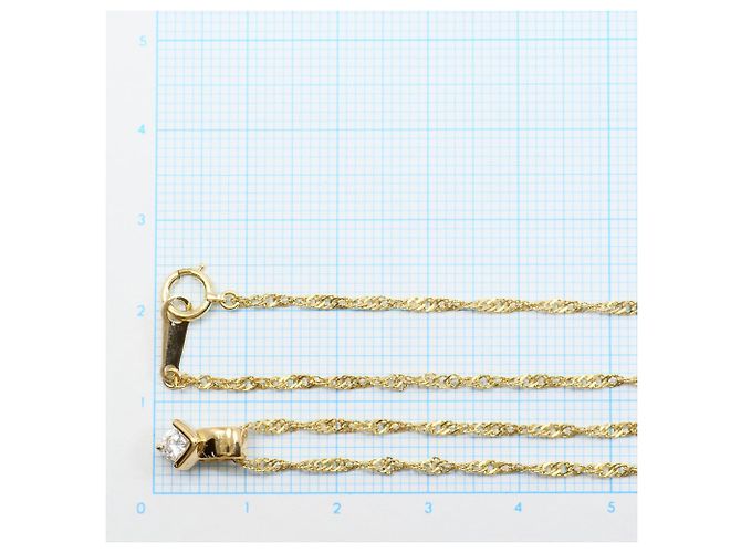 Autre Marque Collana in oro giallo 18K con zirconia cubica - vista 4