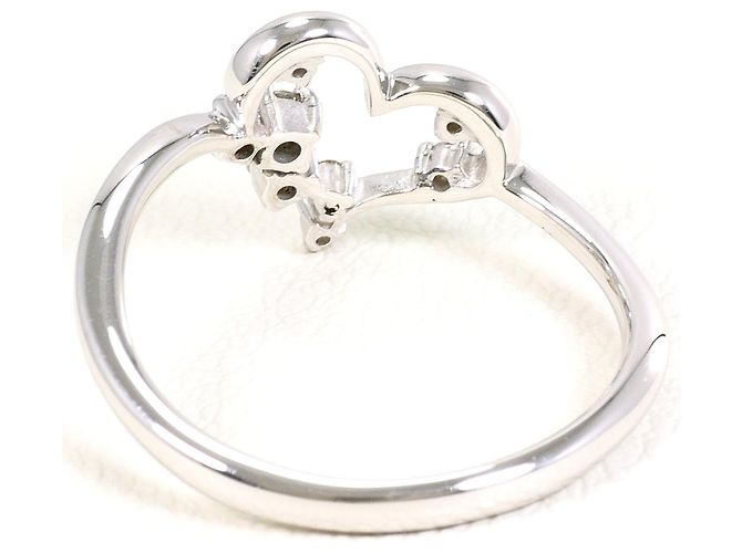 Autre Marque Ehering aus 18K Weißgold mit Diamanten - Ansicht 3