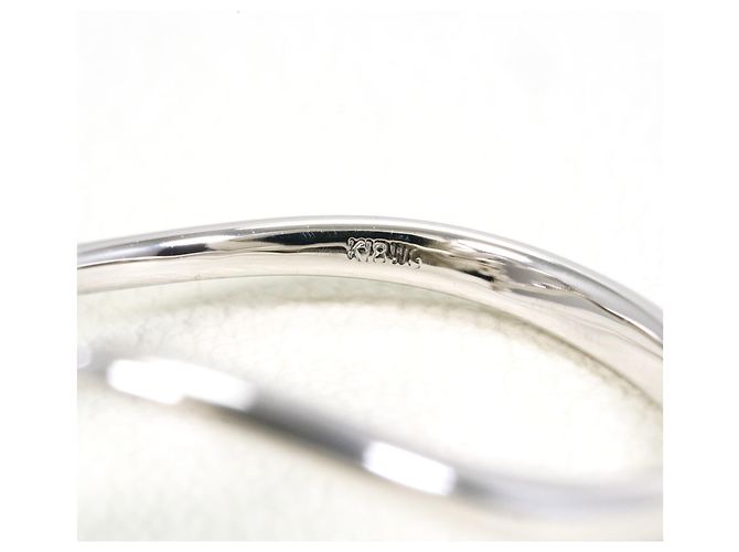 Autre Marque Ehering aus 18K Weißgold mit Diamanten - Ansicht 4
