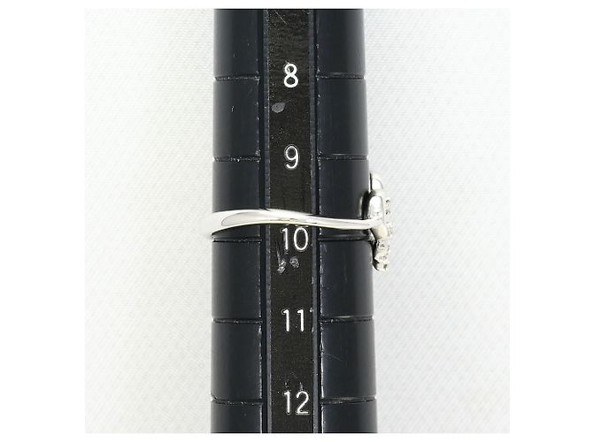 Autre Marque Ehering aus 18K Weißgold mit Diamanten - Ansicht 6