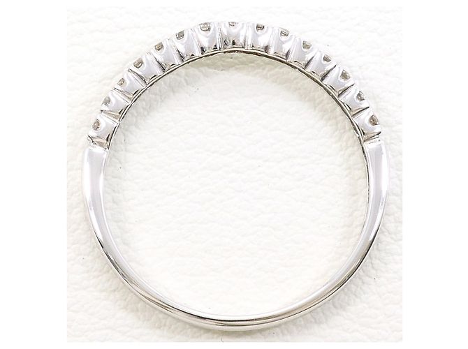 Autre Marque Ehering aus 10K Weißgold mit Diamant - Ansicht 2