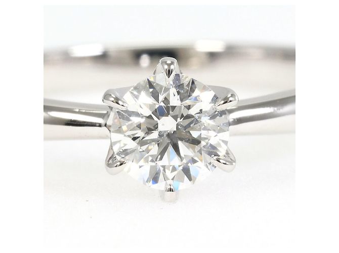 Autre Marque PT900 Platin-Bandring mit 0.343ct Diamant - Ansicht 2