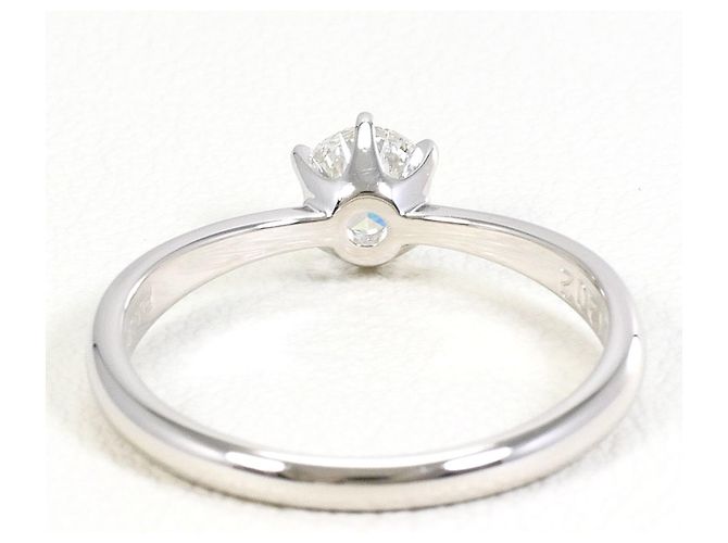 Autre Marque PT900 Platin-Bandring mit 0.343ct Diamant - Ansicht 4
