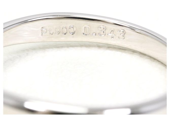 Autre Marque PT900 Platin-Bandring mit 0.343ct Diamant - Ansicht 5